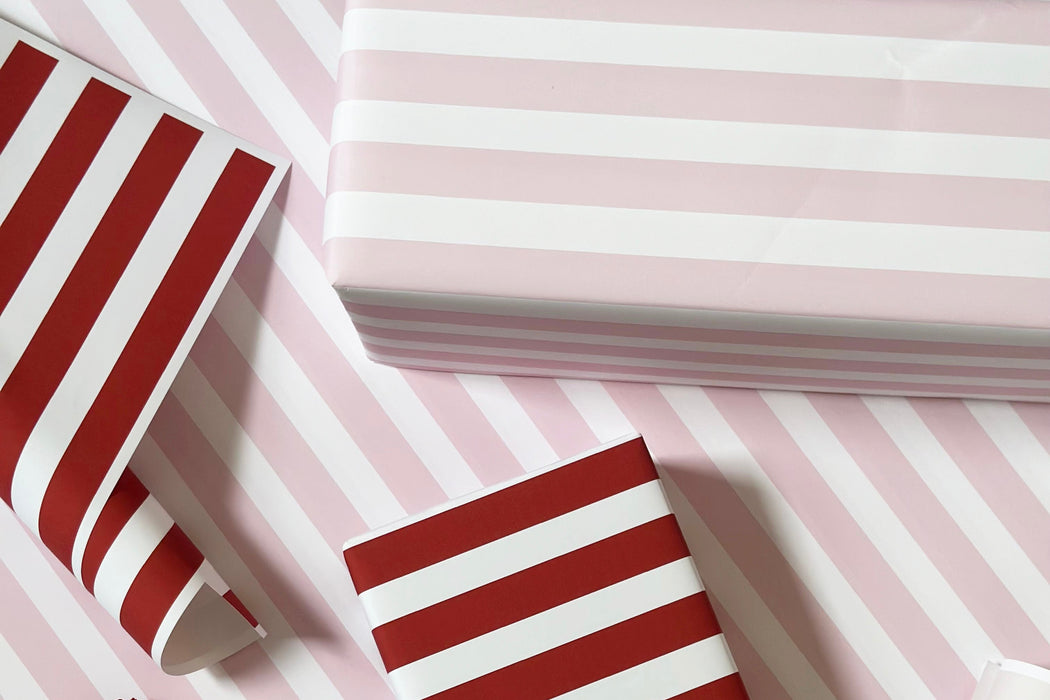 Valentine's Candy Stripe Wrapping Paper