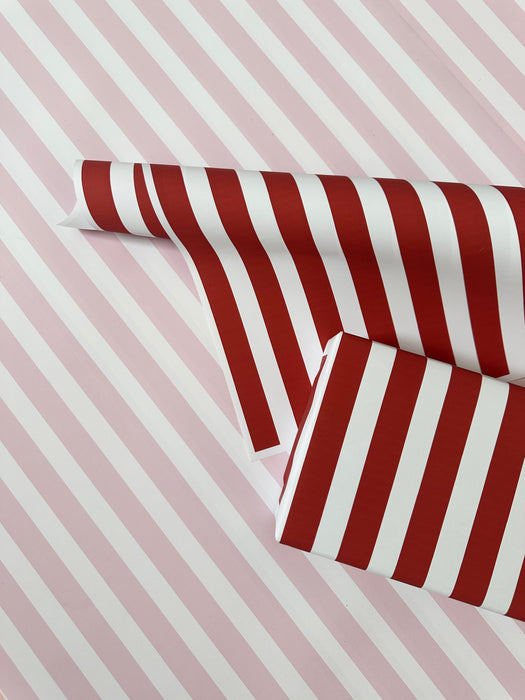 Valentine's Candy Stripe Wrapping Paper