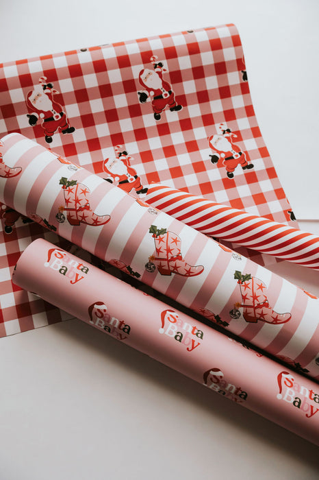 Bonbon-Streifen-Geschenkpapier