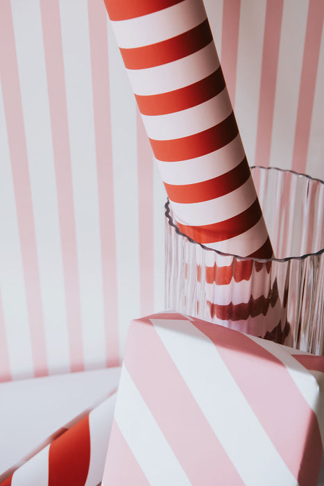 Valentine's Candy Stripe Wrapping Paper