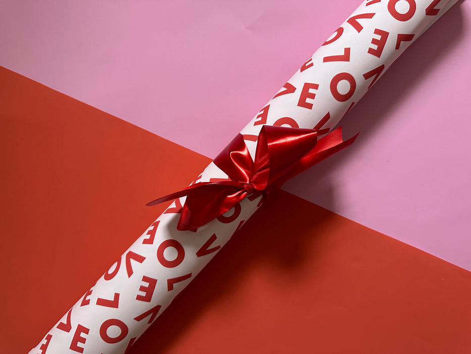 Valentine's Love Print Wrapping Paper