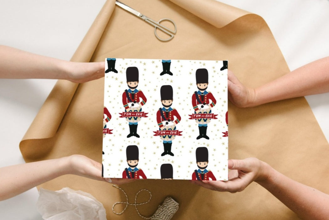 Personalised Little Drummer Boy Wrapping Paper