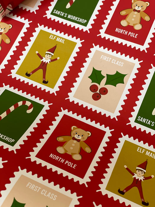 Personalised Christmas Post Wrapping Paper