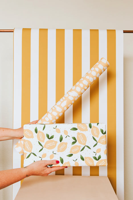 Personalised Amalfi Lemons Wrapping Paper