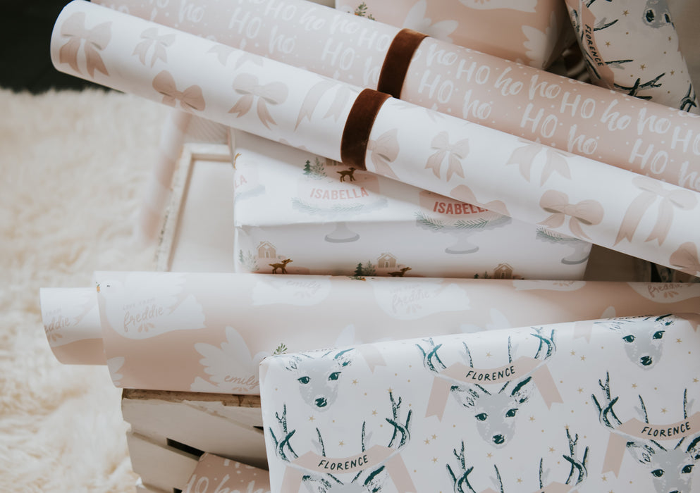 Personalised Christmas Cake Wrapping Paper